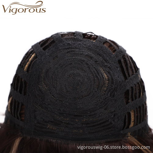 Vigorous Hair Short Straight Hair Bob Wig with Flat Bangs Heat Resistant Synthetic Daily Party Cosplay Wigs for Women